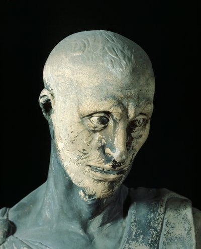 Habakkuk af Donatello (ca 1386-1466), marmorstatue, detalje af Donatello