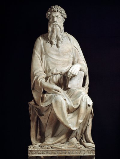 Sankt Johannes evangelist. Marmor skulptur af Donatello