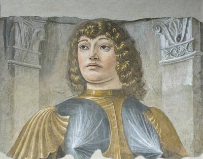 Mand i våben med rustning, ca. 1487-89 (løsrevet fresko) af Donato Bramante