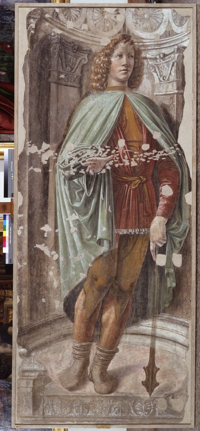 Man with a Mace, ca. 1486 (fritliggende fresko monteret på lærred) af Donato Bramante