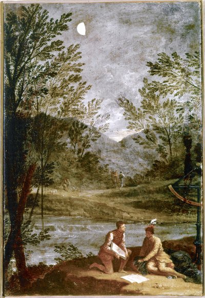 Astronomisk observation. 1711. (olie på lærred) af Donato Creti