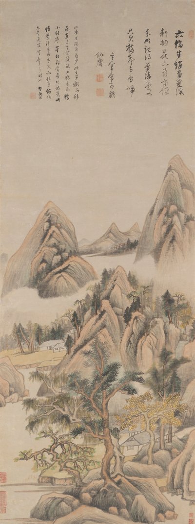 Minder om Jian-floden af Dong Qichang