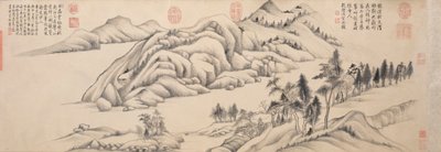 Flod og bjerge på en klar efterårsdag, ca. 1624-1627. af Dong Qichang