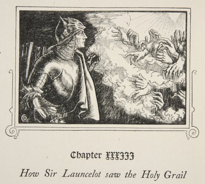 Hvordan Sir Launcelot så den hellige gral, illustration fra 