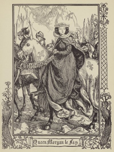 Dronning Morgan le Fay af Dora Curtis