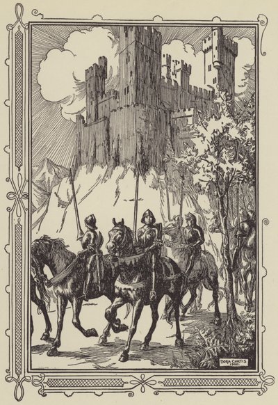 Sir Galahad på klosteret af Dora Curtis