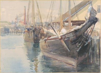 Skibe ved kajen af Dora Louise Murdoch