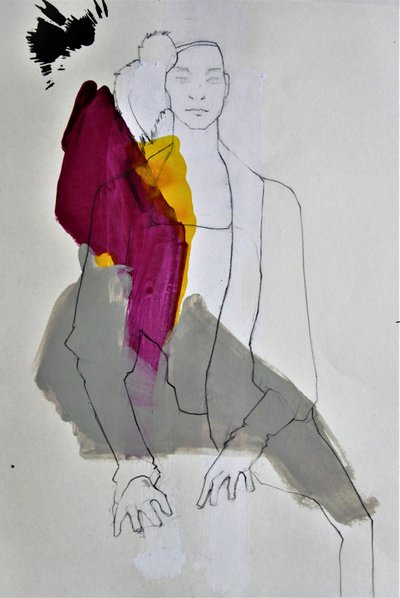 Abstrakt modefigur af Doris Schmitz
