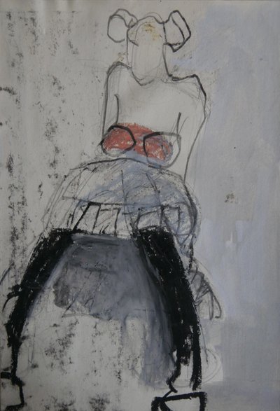 Abstrakt sidde-danser af Doris Schmitz