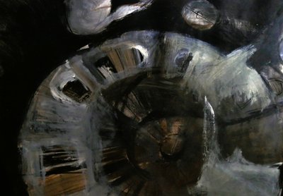 Mørk, abstrakt hvirvel af Doris Schmitz