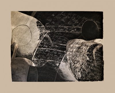 Mørk geometrisk skrifttype af Doris Schmitz