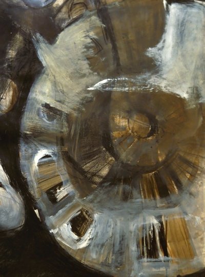 Jordnær spiral – abstrakt af Doris Schmitz