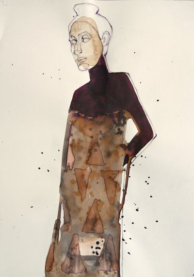 Elegant modefigur af Doris Schmitz