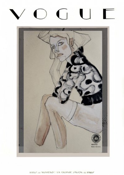 Elegant modeillustration af Doris Schmitz