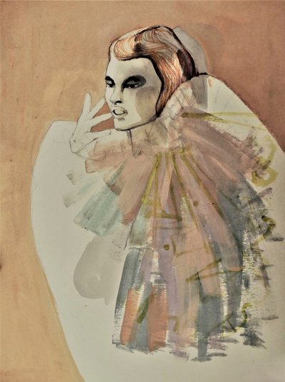 Elegant modeportræt af Doris Schmitz