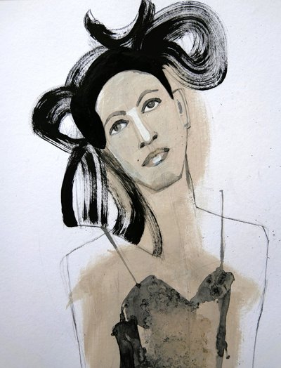 Elegant modeportræt af Doris Schmitz