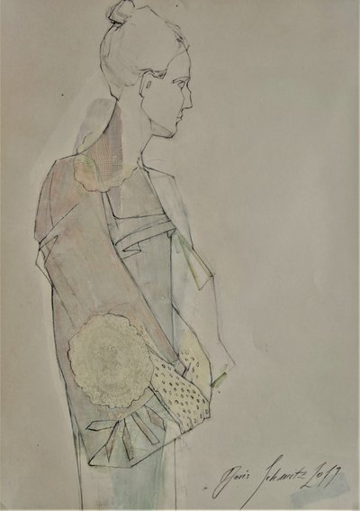 Profil af en elegant kvinde af Doris Schmitz