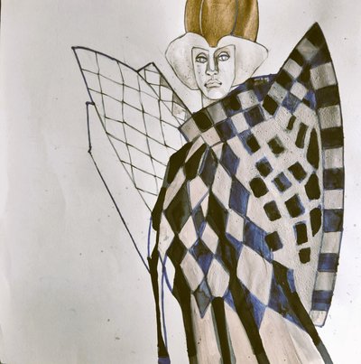 Harlequin-modeportræt af Doris Schmitz