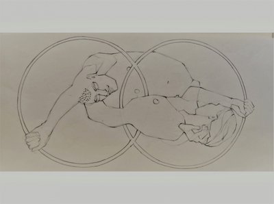 Sammenflettede menneskefigurer af Doris Schmitz