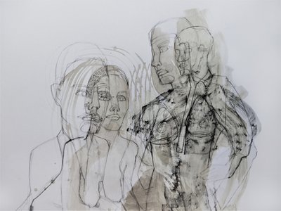Menneskefigurer i lag af Doris Schmitz