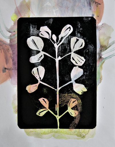 Pasteltegning af planter af Doris Schmitz