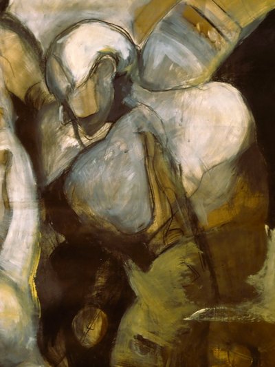 Bedende abstrakte figurer af Doris Schmitz
