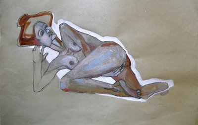 Liggende kvinde af Doris Schmitz