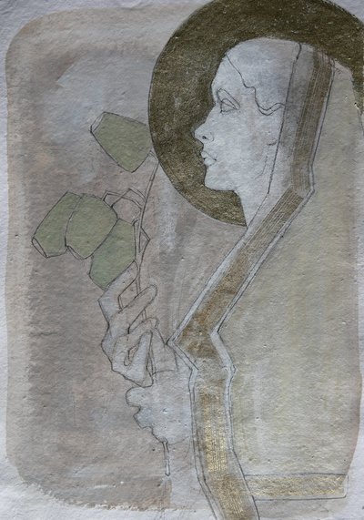 Serene Profile Gold Halo af Doris Schmitz