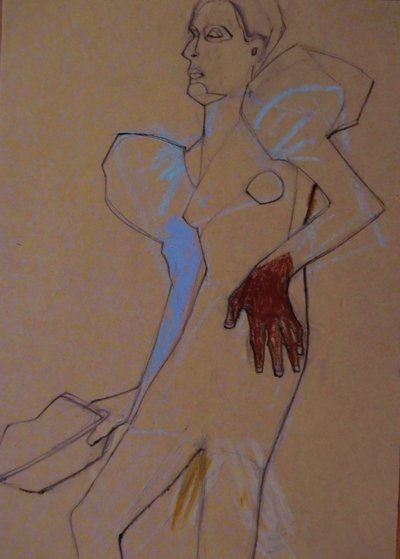 Stiliseret modefigur af Doris Schmitz