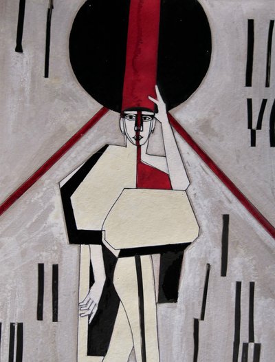 Stiliseret modefigur af Doris Schmitz