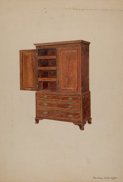 Linnedpresse af Dorothea A. Farrington