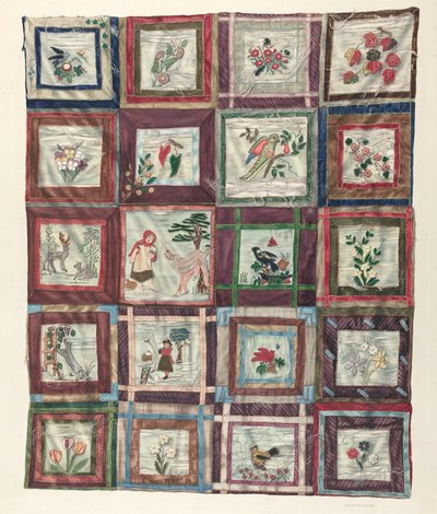 Applikeret quilt af Dorothea Bates