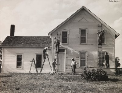 Family Farmstead, Nebraska af Dorothea Lange