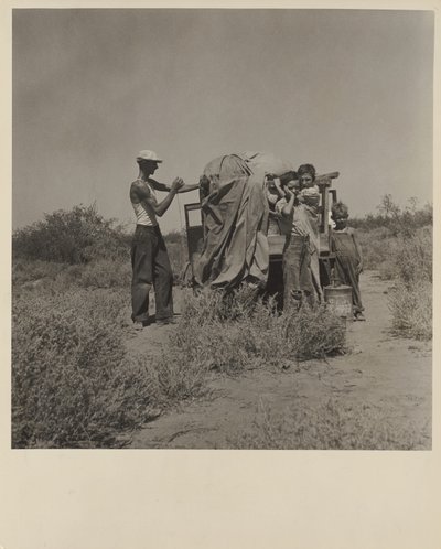 Transienter, New Mexico af Dorothea Lange