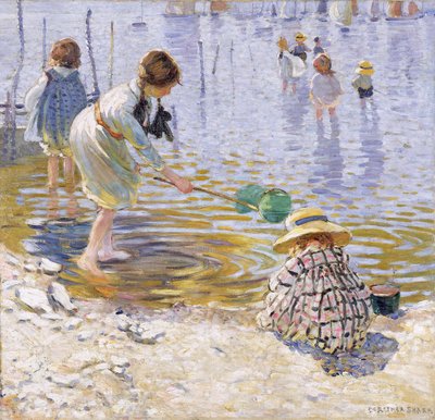 At the Seaside (olie på lærred) af Dorothea Sharp