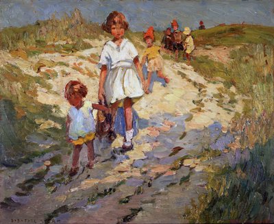 In the Dunes (olie på plade) af Dorothea Sharp