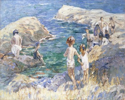 On the Rocks (olie på lærred) af Dorothea Sharp