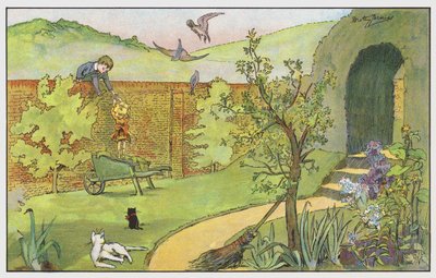 Over havemuren af Dorothy Furniss