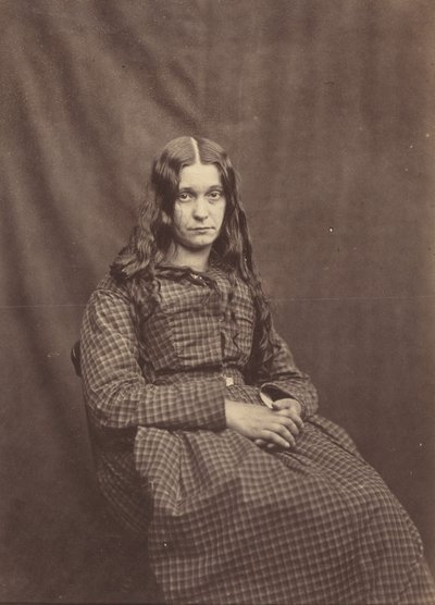 Kvinde, Surrey County Asylum, ca. 1855. af Dr Hugh Welch Diamond