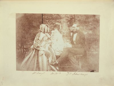Et gruppeportræt med hr. Og fru Adair Craigie, fru James Brewster og sir David Brewster af Dr. John Adamson