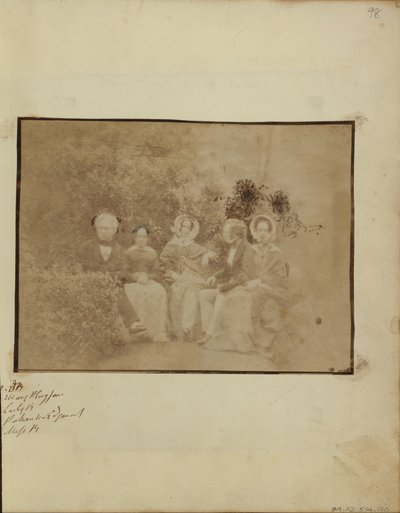 Sir David Brewster med Miss Mary Playfair, Lady Brewster, Mr. Pakenham Edgeworth og Miss Brewster af Dr. John Adamson