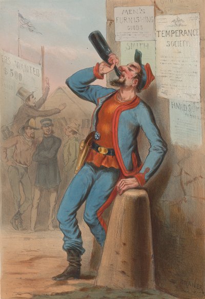 USA 1865 - New-York Fire-Brigade Zouaves, 1865. af Draner