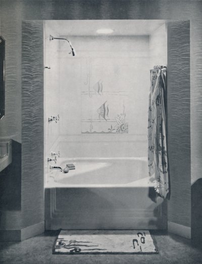 Nyt fire fods kvadratisk Neo-Angle Bath, 1935 af Drix Duryea