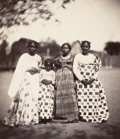 Kvinder fra Betsimisaraka, Madagaskar, 1863. af Désiré Charnay