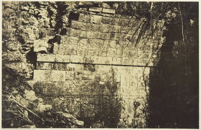 Cirkuspaladset ved Chichen-Itza, interiør i et værelse af Désiré Charnay