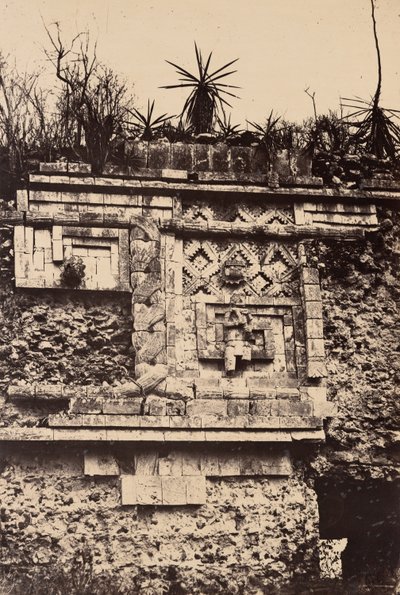 Uxmal, indisk basrelief, nonnepaladset (Uxmal, Bas Relief de l