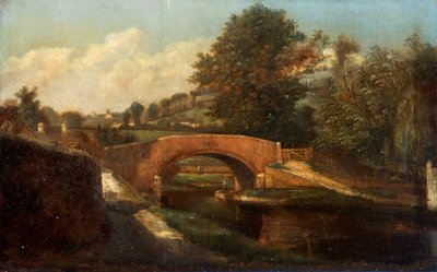 Canal Bridge, Brimscombe, Gloucestershire af Désiré Delaplace Gérardin