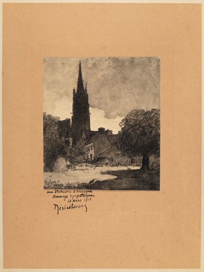 Landsbyens scene af Désiré Lucas