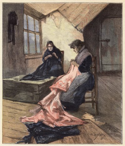 De to kvinder begyndte at arbejde igen af Dudley Hardy