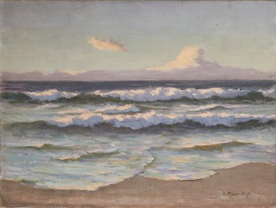 Lilac Waves (olie på lærred) af Duncan McGregor Whyte
